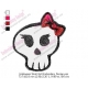 Halloween Skull Girl Embroidery Design